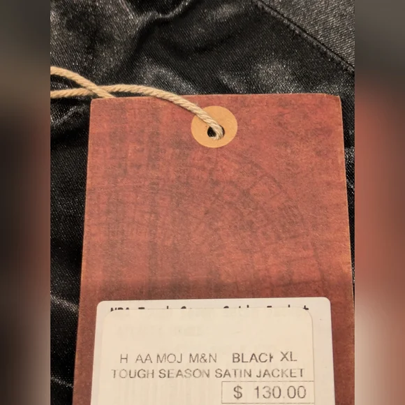 NWT Mitchell & Ness Hardwood Classic Jacket Size XL Atlanta Hawks NBA BLACKOUT - Picture 5 of 13